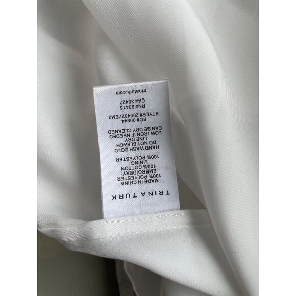 Trina Turk Milian Maxi Dress Size Medium Embroidered Sleeveless Halter Neck Boho - Picture 6 of 9